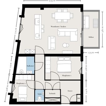 Haarlem, Monteverdistraat, 3-kamer appartement - foto 2