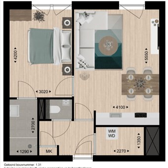 Tilburg, Emmapassage, 2-kamer appartement - foto 2