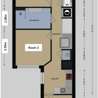 Den Haag, Van der Helststraat, 4-kamer appartement - foto 3