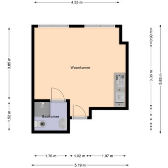 Utrecht, Johannes Camphuysstraat, zelfstandige studio - foto 2